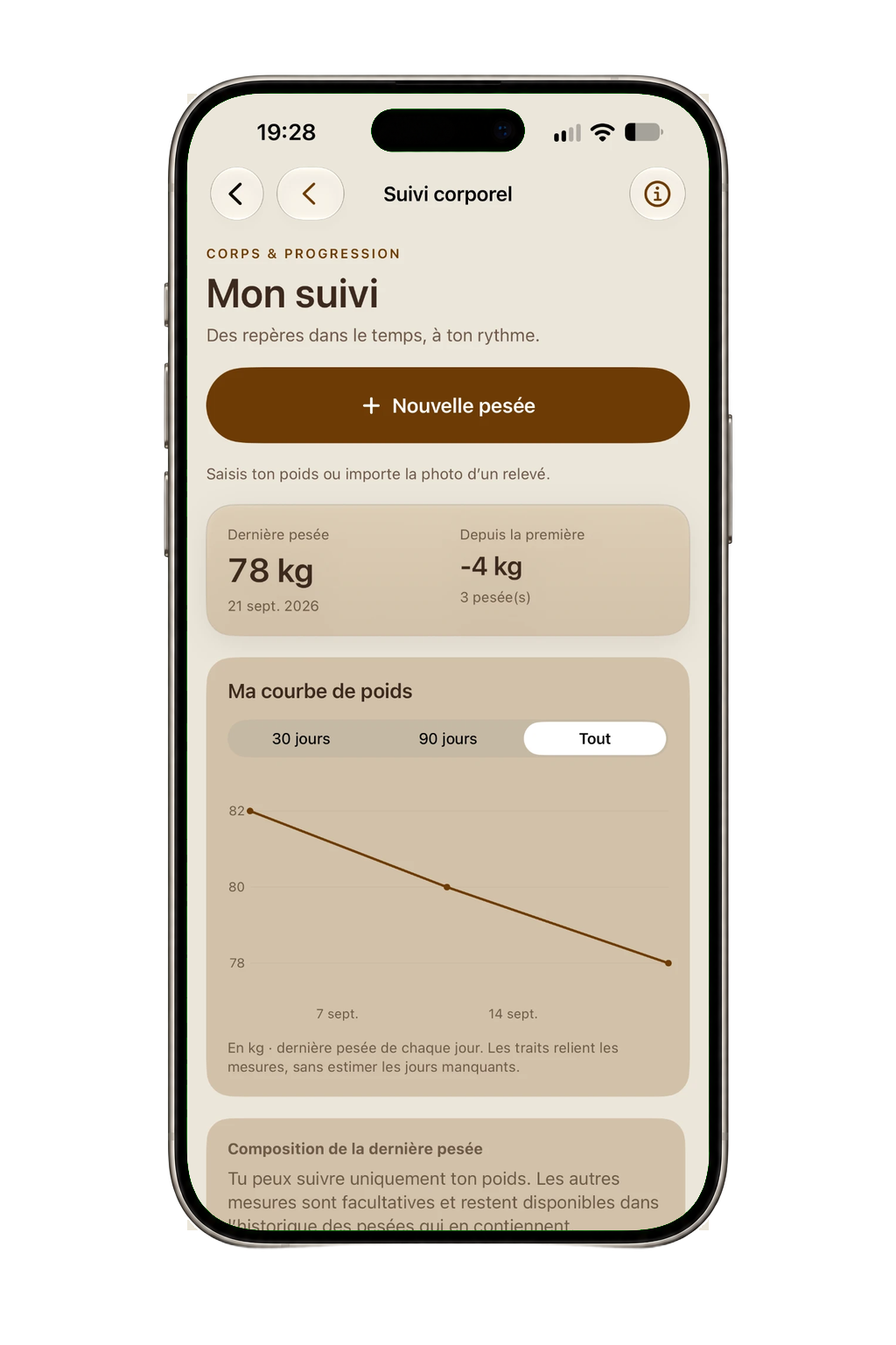 Des cours de sport directement dans l'app.